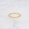 Textured stacking ring with a clean, simple design