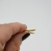 Gold-plated ring with a narrow 1.3mm band