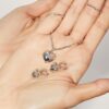 925 Silver Heart Dangle Earrings with graceful dangling hearts