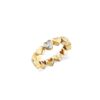 925 Silver Heart Diamond Eternity Ring with heart motifs