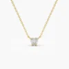 Heart-shaped 925 silver necklace with diamond-like CZ sparkle