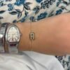 Gold-plated sterling silver bracelet with a fine chain design