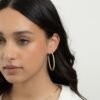 Sleek 925 Silver Hoop Earrings with 2.5mm thickness