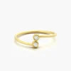 925 Silver Horizontal Baguette Diamond Ring - Image 2