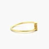 925 Silver Horizontal Baguette Diamond Ring - Image 5