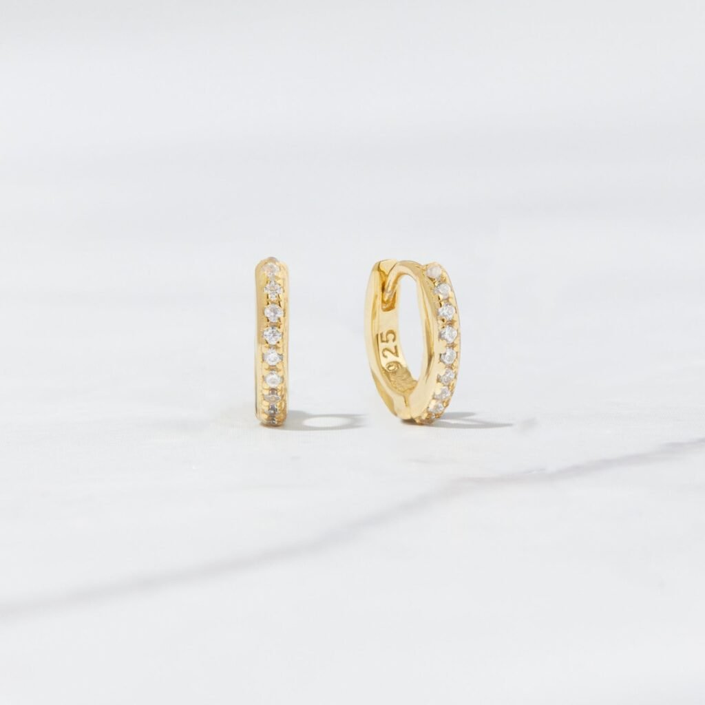 925 Silver Huggies Earrings