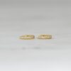 Gold-plated 925 Silver Huggies Earrings in a compact design