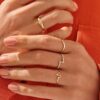 925 Silver Iconic Signet Star Ring with premium CZ diamond stone accents