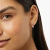 925 Silver Iris Pear earring - Image 3