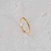 Polished silver ring designed for everyday stacking
