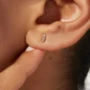 925 Silver Kennedy Studs featuring premium CZ diamond sparkle