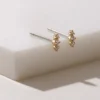 925 Silver Kennedy Studs in thick gold plating