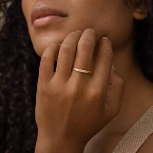 925 Silver Lace Pave Diamond Ring