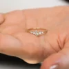925 Silver Large Diamond Cluster Ring - Image 2