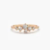925 Silver Large Diamond Cluster Ring - Image 4