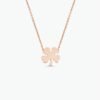 925 Silver Leaf Clover Charm Necklace - Image 2