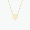 925 Silver Leaf Clover Charm Necklace - Image 3