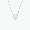 925 Silver Leaf Clover Charm Necklace - Image 4