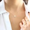 925 Silver Leaf Clover Charm Necklace - Image 5