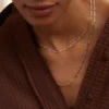 925 Silver Leo Regular Short Necklace