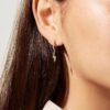925 Silver Lightning Bolt Earring