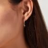 925 Silver Lightning Bolt Earring - Image 2