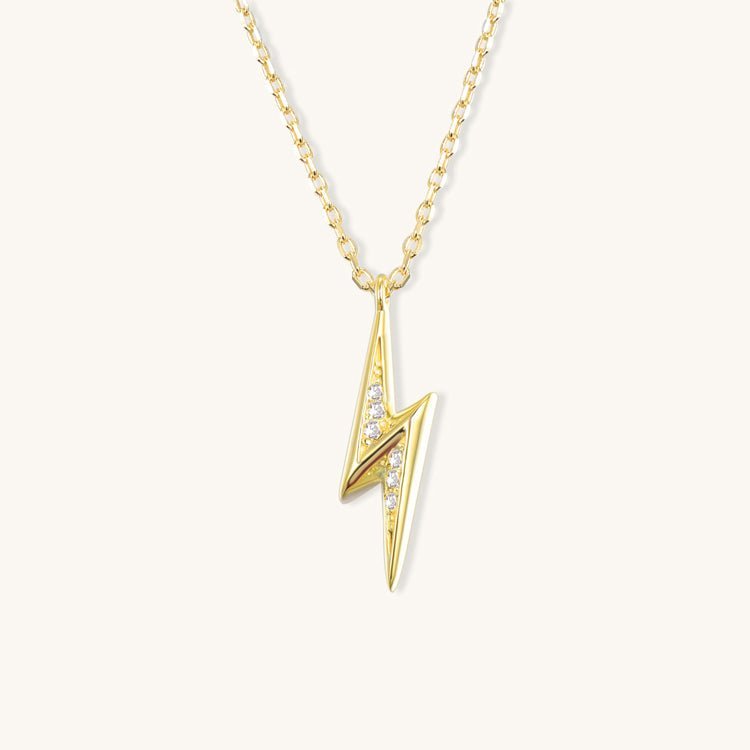 925 Silver Lightning Bolt Necklace