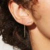 925 Silver Lihou Thread Earrings - Image 5