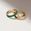 925 Silver Lille Green Ring - Image 4