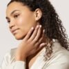 925 Silver Lillian Diamond Pear Ring - Image 6