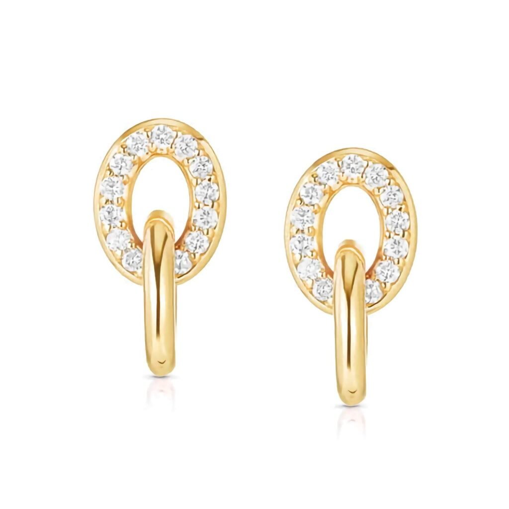 925 Silver Linked Earrings