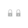 925 Silver Lock Earrings