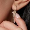 925 Silver Long Chain Earrings