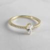 Gold-plated 925 Sterling Silver Maddy Ring with minimal design