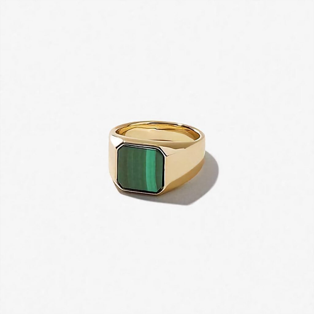 925 Silver Malachite Ring