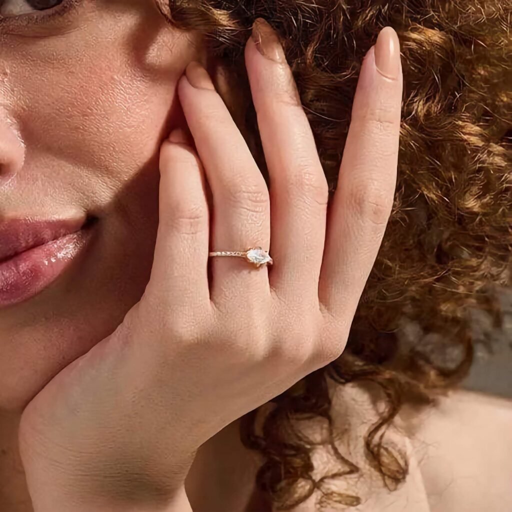 925 Silver Marquise East West Ring