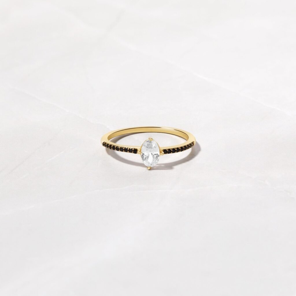 925 Silver Marquise Engagement Ring