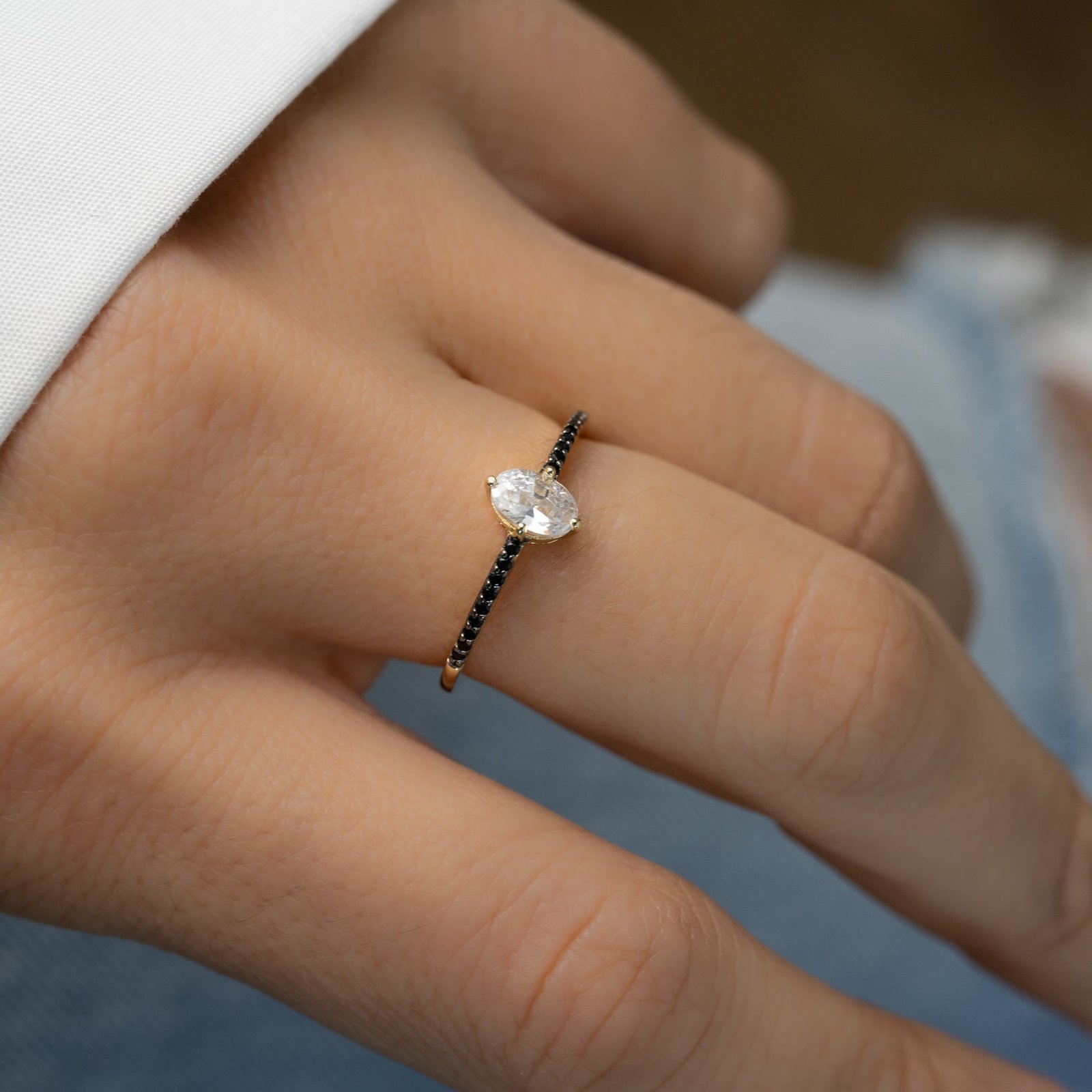 925 Silver Marquise Engagement Ring - Image 6
