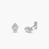 925 Silver Marquise Shape Diamond Studs - Image 4
