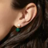 925 Silver Milan Green Earrings for everyday and special occasion styling