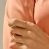 925 Silver Mini Ball Solo Ring with sleek minimalist band