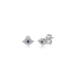 Delicate evil eye stud with thick gold plating