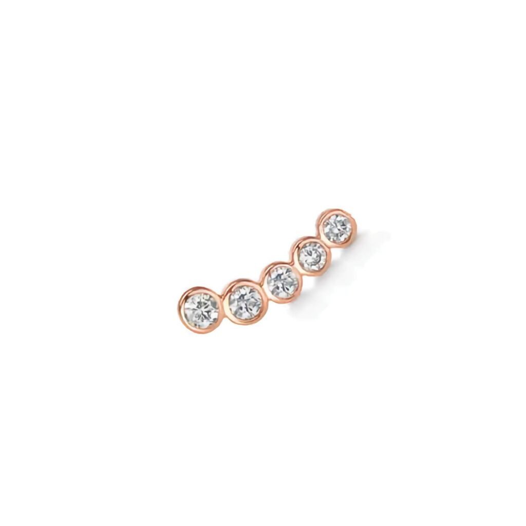 925 Silver Mini Cinderella Ear Climber