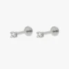 925 sterling silver stud with thick gold plating