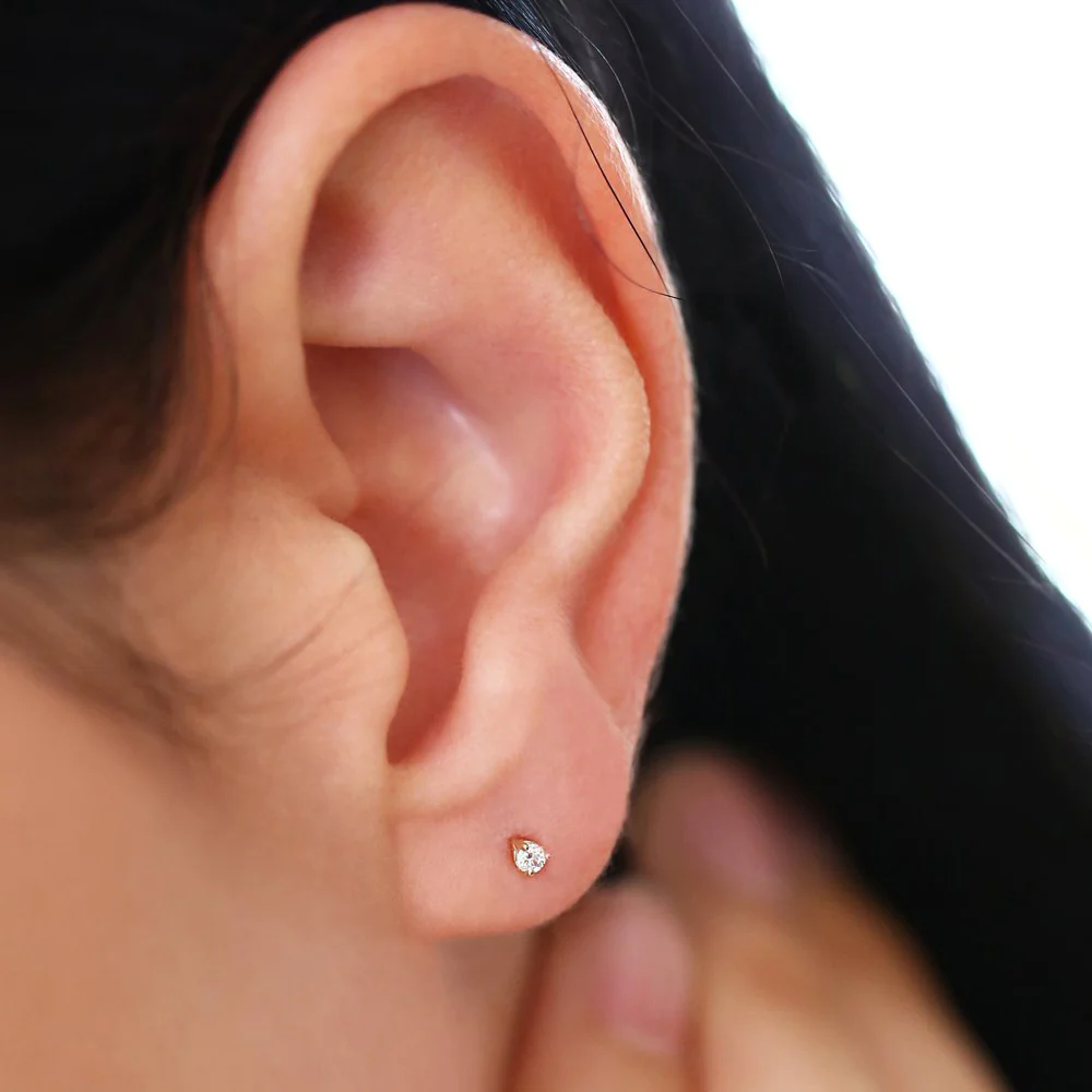 925 Silver Mini Diamond Studs