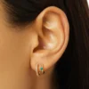 925 Silver Mini Hoops - Image 2
