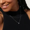 Butterfly pendant necklace with premium CZ diamond detail