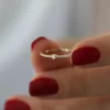 925 Silver Minimalist Diamond Stacking Ring - Image 5
