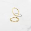 925 Silver Minimalist Hoop Earrings