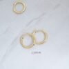 925 Silver Minimalist Hoop Earrings - Image 8